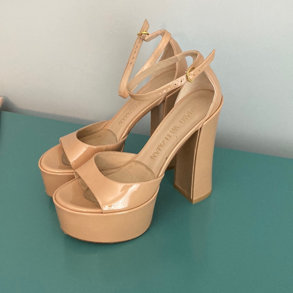 Stuart Weitzman Tan Platform Shoes Women Size 9